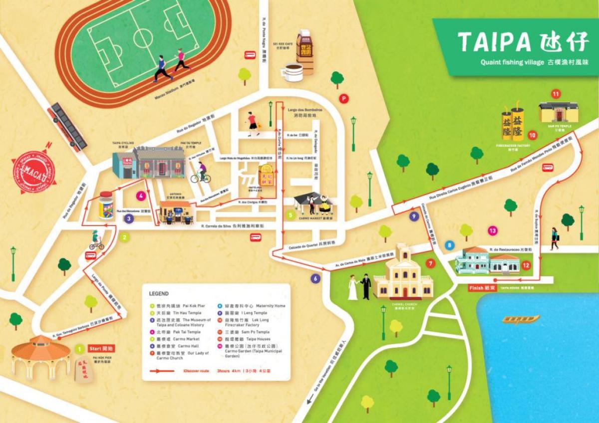 mapę wieś taipa mapie