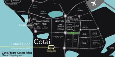 Mapa котай w Makau