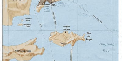 Mapa Makau starego miasta