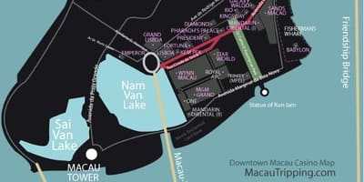 Mapa hotelu MGM Macau