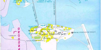 Mapa miasta Makau 