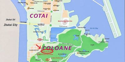 Mapa prom Makau 