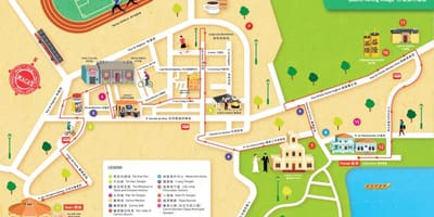 Mapę wieś taipa mapie