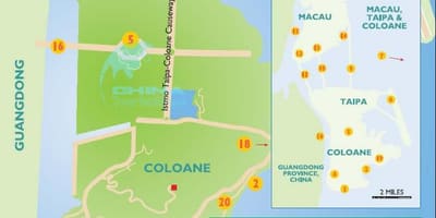 Mapa Makau wyspa